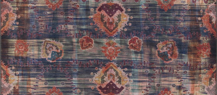 Conceptum Alfombra Dark Blue AL 111 de Poliéster, Suave y Lavable a Máquina, 150 x 230 cm